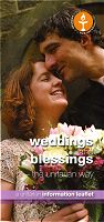 Click to see the leaflet: Weddings and Blessings - the Unitarian way